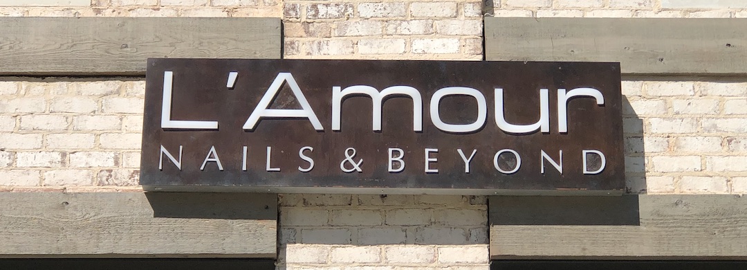 L'Amour Nails and Beyond Sign Store Sign Georgia