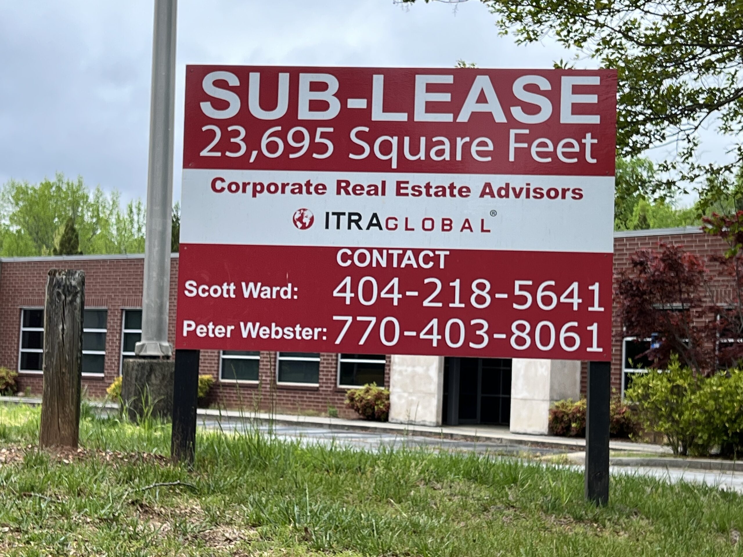 Sub-lease sign in Georgia