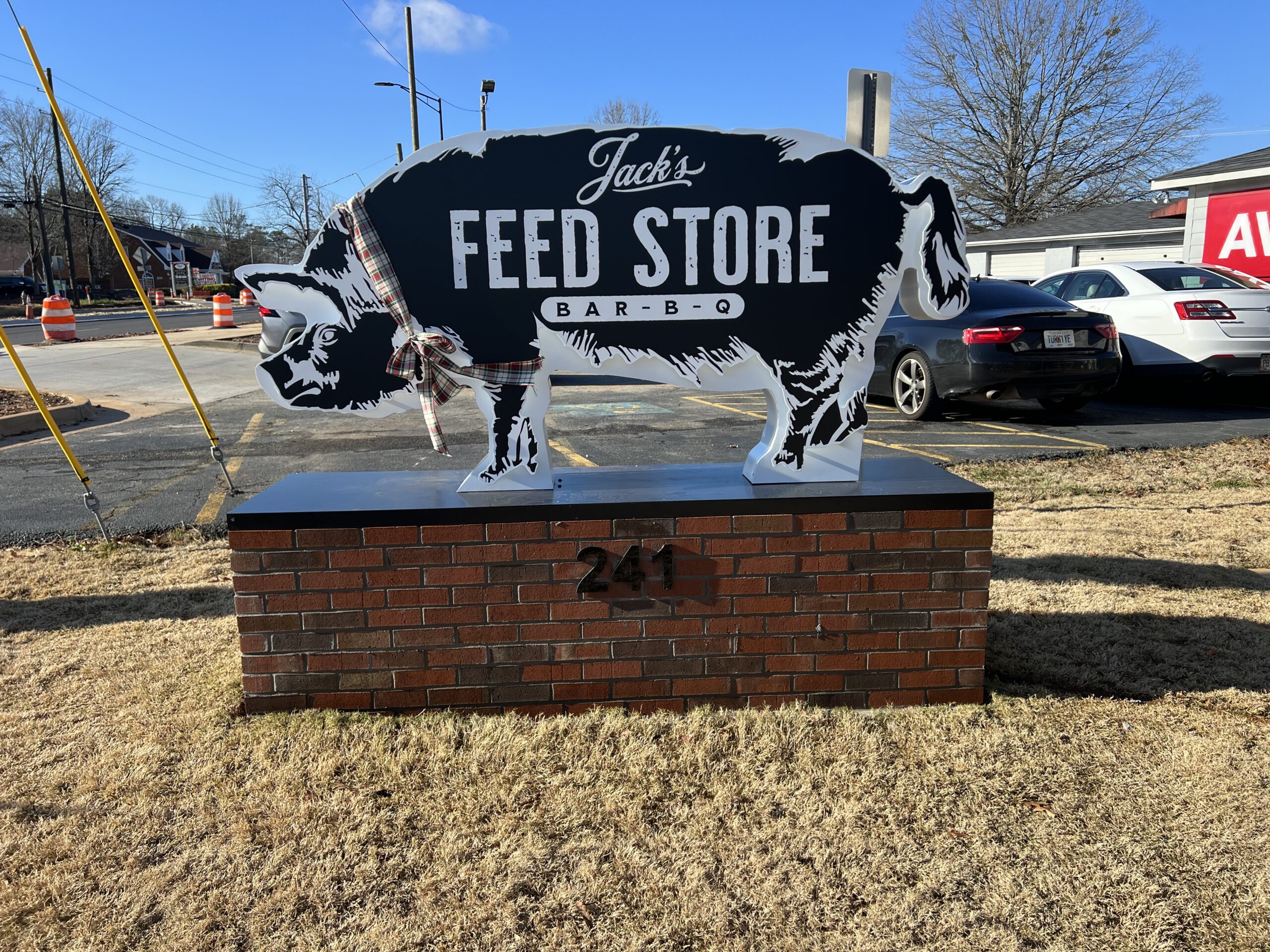 Jack's Feed Store BBQ restuarant sign