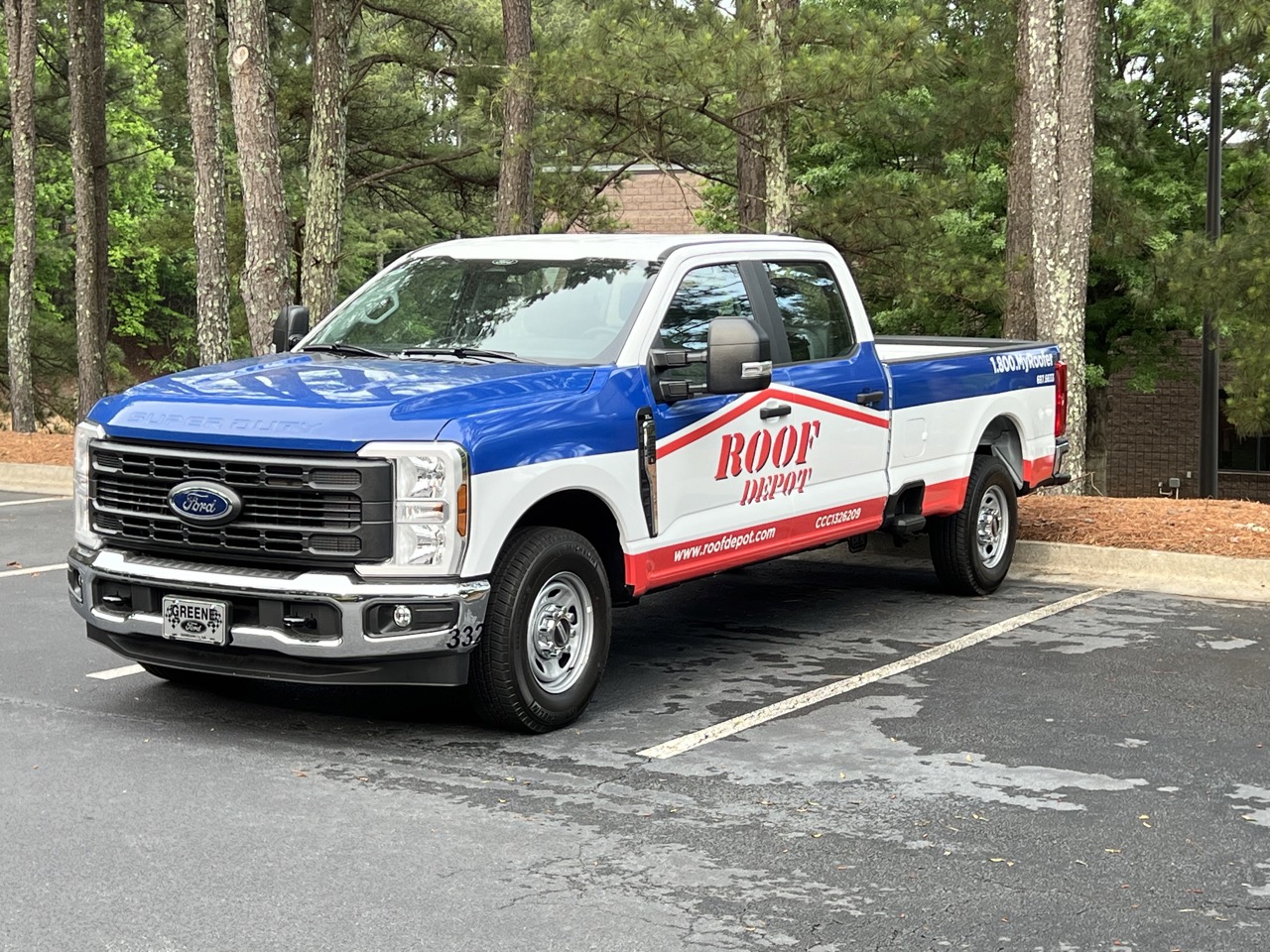 truck with vehicle graphic Georgia