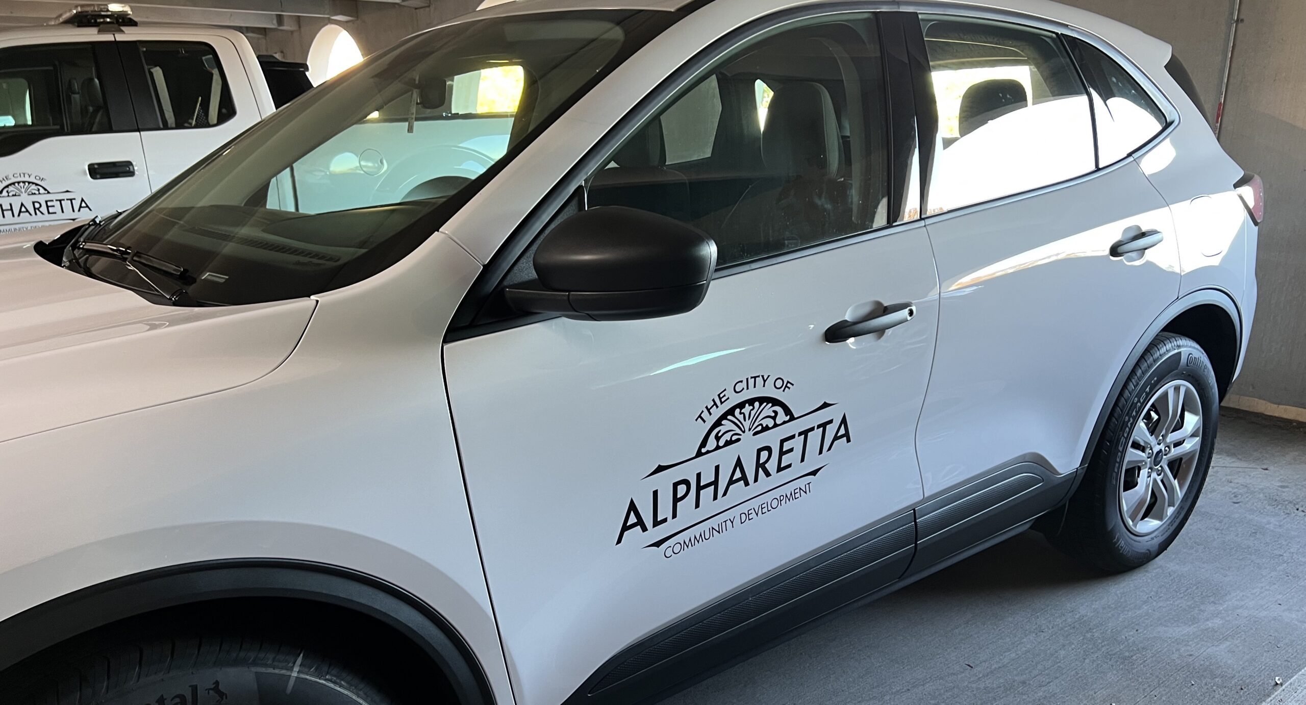 city of alpharetta community development car wrap in Alpharetta Georgia