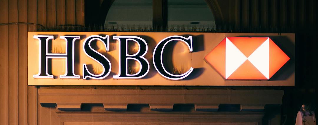 HSBC bank sign Georgia