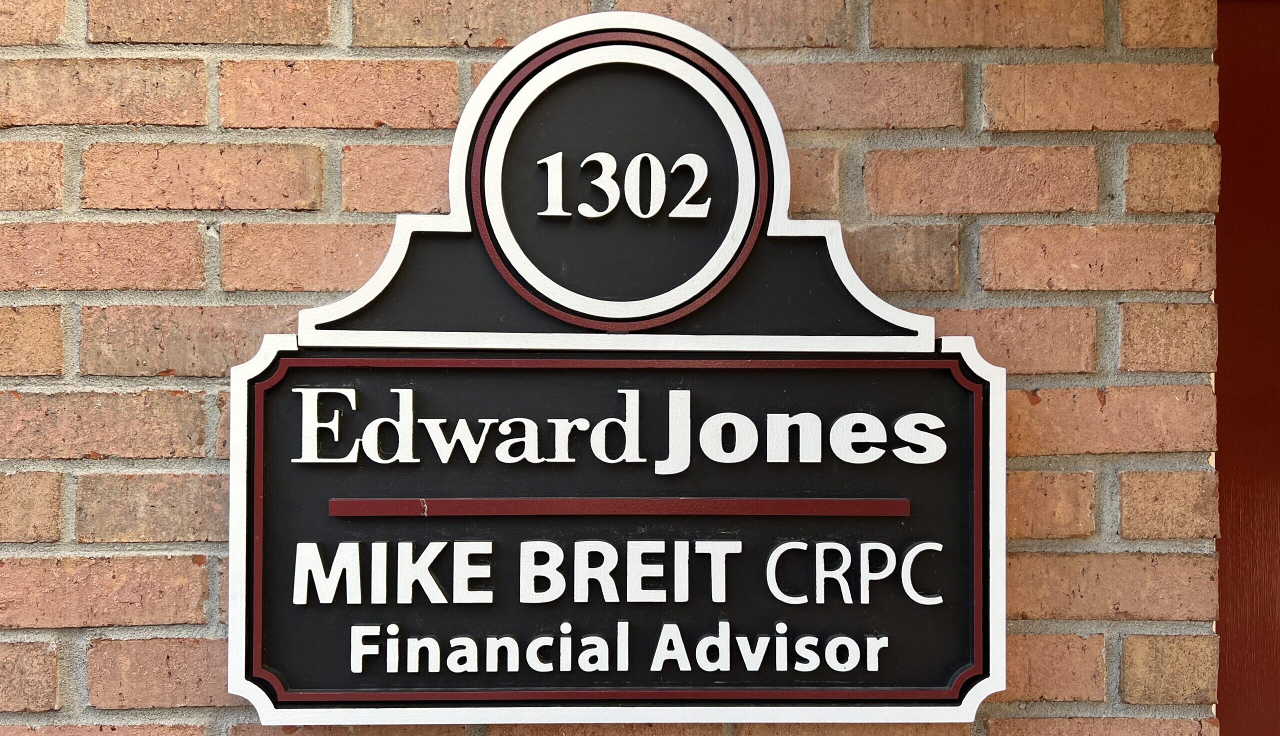 Edward Jones plaque signage in Georgia